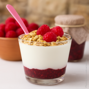 Yogourt muësli framboise